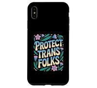 Proteger a las personas trans Serpiente Lotus Flores LGBTQ Abogacía Poder Carcasa para iPhone XS Max
