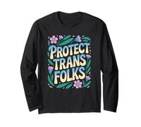 Proteger a las personas trans Serpiente Lotus Flores LGBTQ Abogacía Poder Manga Larga