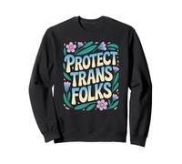 Proteger a las personas trans Serpiente Lotus Flores LGBTQ Abogacía Poder Sudadera