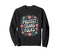 Proteger a las personas trans Serpiente Lotus Flores LGBTQ Abogacía Poder Sudadera