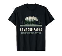 Proteger al Oso Salvar Nuestros Parques Resistir Parque Nacional Camiseta