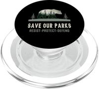 Proteger al Oso Salvar Nuestros Parques Resistir Parque Nacional PopSockets PopGrip para MagSafe