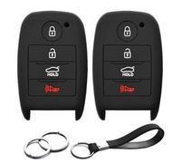 Proteger clave 2 piezas compatibles con Kia Optima Rio Sedona Forte Soul Sportage Sorento NIRO Koup EV funda para llavero protector de inteligente 4 botones soporte remoto sin llave SY5JFFGE04