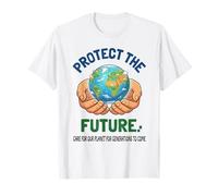Proteger el Futuro Día de la Tierra Gráfico de Conservación Camiseta