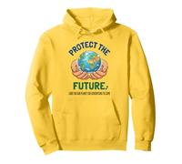 Proteger el Futuro Día de la Tierra Gráfico de Conservación Sudadera con Capucha