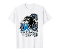 Proteger La Pantera Inocente Tatuaje Blue Ribbon Advocacy Camiseta