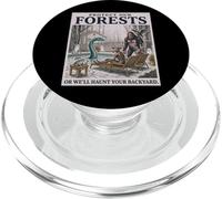Proteger Nuestros bosques Criaturas críptidas Divertidas Ambiental PopSockets PopGrip para MagSafe
