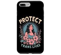 Proteger vidas trans Mujeres trans Transgénero Carcasa para iPhone 7 Plus/8 Plus