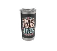 Proteger vidas trans Mujeres trans Transgénero Vaso térmico de acero inoxidable de doble pared