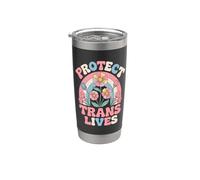 Proteger vidas trans Mujeres trans Transgénero Vaso térmico de acero inoxidable de doble pared