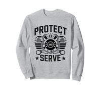 Proteger y servir policía oficial de policía Departamento de policía Sudadera