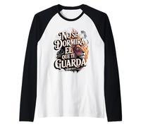 Protegidos por Dios - Salmo 121:3 Camiseta Manga Raglan