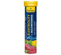 Protego Electrolitos + Multivitaminas, Frambuesa-Granada - 20 comprimidos efervescentes
