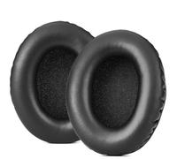Protein - Almohadillas de repuesto de cuero compatibles con auriculares Kingston HyperX Cloud III/II/Flight, espuma viscoelástica Comfort, color negro (paquete de 2)