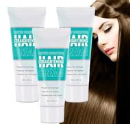 Protein Correcting Hair Straightening Cream, 2025 New Silk & Keratin Hair Straightening Cream, Nourishing Fast Smoothing Hair Straightener Cream, Keratin Hair Mask - Sleek & Smooth (3pcs, 60ml)
