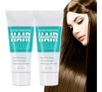 Protein Correcting Hair Straightening Cream, 2025 New Silk & Keratin Hair Straightening Cream, Nourishing Fast Smoothing Hair Straightener Cream, Keratin Hair Mask - Sleek & Smooth (2pcs, 60ml)
