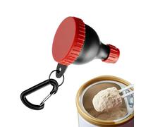 Protein Powder Container Set, Portable Supplement Storage Box, 50ml Leak Proof Fitness Funnel Scoop, Gym Workout Travel Organizer, for Bodybuilding Home Kitchen Pantry Commute Use 2.6x1.97 Inches