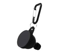 Protein Powder Funnel, Travel Supplement Dispenser, 50ml Portable Container with Carabiner (Black), for Gym, Camping, Travel, Car, Offices, Outdoor, Airplane, Beach, Seniors, Adults