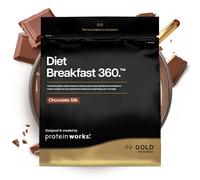 Protein Works | Diet Breakfast 360 - GOLD Innovation, Batido Sustitutivo para Desayuno Saludable, Pérdida de Peso, Con Cafeína, Bajo en Azúcar, Caramel Latte, 36 Porciones, 2kg