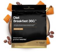 Protein Works | Diet Breakfast 360 - GOLD Innovation, Batido Sustitutivo para Desayuno Saludable, Pérdida de Peso, Con Cafeína, Bajo en Azúcar, Crema de Vainilla, 36 Porciones, 2kg
