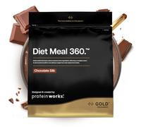 Protein Works | Diet Meal 360 - GOLD Innovation, Shake Sustituto de Comidas, Apoya Pérdida de Peso, 24 Vitaminas & Minerales, Linaza, Inulina, Omega-3, Chocolate Suave, 7 Comidas, 500g