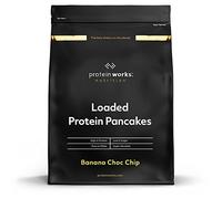 Protein Works| Loaded Tortitas Proteicas | Alto En Proteínas, Bajo Ig, Mezcla De Tres Proteínas | Banana & Choc Chip | 500g
