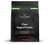 Protein Works - Proteína vegana transparente, bebida refrescante alta en proteínas, 18 batidos, bayas mixtas, 270 g