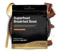 Protein Works | Superfood Breakfast Bowl - GOLD Innovation, Cereal proteico premiado, Desayuno alto en proteína, Granos, Semillas, Avena, Alto en fibra, Doble Chocolate con Leche, 20 Porciones, 1.2kg