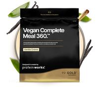 Protein Works | Vegan Complete Meal 360 - GOLD Innovation, Batidos Sustitutivos de Comida, Vegano con Proteínas, Vitaminas y Minerales, Batido Saciante, Crema de Vainilla, 5 Comidas, 500 g