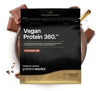 Protein Works | Vegan Protein 360 - GOLD Innovation, Proteína Vegana, 100% Vegetal y Natural, Mezcla Multi-Proteína Premium, Batido Bajo en Grasa y Calorías, Chocolate Suave, 66 Porciones, 2kg