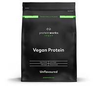 Protein Works | Vegan Protein 360 - GOLD Innovation, Proteína Vegana, 100% Vegetal y Natural, Mezcla Multi-Proteína Premium, Batido Bajo en Grasa y Calorías, Sin Sabor, 33 Porciones, 1kg