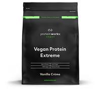 Protein Works | Vegan Protein 360 - PLATINUM Innovation, Proteína Vegana, 100% Vegetal, Omega 3, Electrolitos Añadidos, Batido Bajo en Grasa y Calorías, Crema de Vainilla, 28 Porciones, 1kg