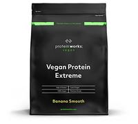 Protein Works | Vegan Protein 360 - PLATINUM Innovation, Proteína Vegana, 100% Vegetal, Omega 3, Electrolitos Añadidos, Batido Bajo en Grasa y Calorías, Plátano Suave, 28 Porciones, 1kg