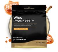 Protein Works | Whey Protein 360 - GOLD Innovation, Whey Proteína en Polvo, Enzimas Digestivas, 12 Vitaminas y Minerales, Sin Azúcares Añadidos, Caramelo Salado, 20 Porciones, 600 g