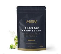 Proteína Clear Vegana de HSN Evoclear Hydro Vegan | Sabor Mojito 500 g = 31 Tomas por Envase Proteína Hidrolizada de Guisante | Textura Tipo Zumo Refrescante | No-GMO, Vegano, Sin Gluten