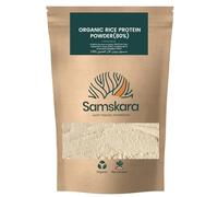 Proteína de Arroz BIO 80% | Samskara | Proteína Vegetal en Polvo Vegana Ecológica | Sin Azúcar | Para Batidos, Smoothies, Repostería, Yogur y Curry | Vegana en Polvo (1000 gr, Arroz)