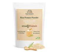 Proteína de Arroz Blanco en Polvo | Proteína Vegetal 100% Natural | Tipo Crema Ideal para Batidos y Repostería | Sabor Neutro | Harina de Arroz Estilo Rice Cream | Vegana, Sin Azúcar - 500g