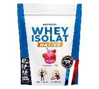 Proteína de suero aislada en polvo Nutri&Co Native - 1 kg sabor batido de fresa