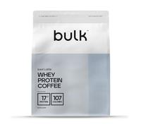 Proteína de Suero de Leche con Café Bulk, Sabor Iced Latte, 1 kg, 32 Dosis, 17g de Proteína por Dosis, Café Real, Batido Alto en Proteínas para Soporte Muscular