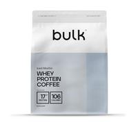 Proteína de Suero de Leche con Café Bulk, Sabor Mocha Latte, 500 g, 16 Dosis, 17g de Proteína por Dosis, Café Real, Batido Alto en Proteínas para Soporte Muscular