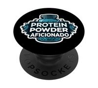 Proteína en polvo Aficionado Suplemento Especialista Gimnasio Am PopSockets PopGrip Adhesivo