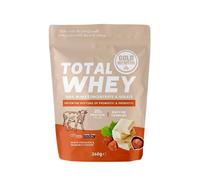 Proteína GoldNutrition Total Whey Chocolate Blanco y Avellana 260g