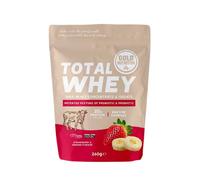 Proteína GoldNutrition Total Whey Fresa y Plátano 260g