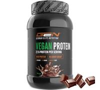 Proteína vegana en polvo - Proteína vegetal de guisante, arroz, almendra y cáñamo - Sin soja - Deliciosa y cremosa - (750 g, Chocolate)