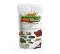 Proteína Vegetal Ecológica Chocolate 250g - Mezcla de Proteínas Veganas con Espirulina y Moringa - Alto Contenido en Proteínas - Batido Vegetal Natural