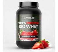 Proteina Whey En Polvo 1kg Yogur Fresa, Whey Protein De Suero Alta Concentración 77 Por Ciento Proteína, Batido Fitness Cremoso, Bajo Grasas Azúcares, Sin Gluten, Ideal Para Entrenamiento DIario