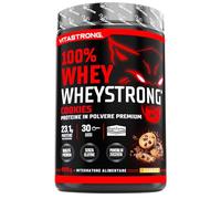 Proteínas en polvo galletas Cookies, 900 g, 100% proteína de suero de leche Whey con DigeZyme® de alta digestibilidad y concentración, de proveedores italianos, Whey Protein Premium Vitastrong