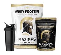 Proteinas Whey MAXIMUS VITAL 2kg Chocolate Cookies + Creatina 300g + Shaker de Regalo | Pack Todo en Uno +2 Meses Entrenamiento | Energía, Rendimiento, Recuperación | Cremosa y Deliciosa