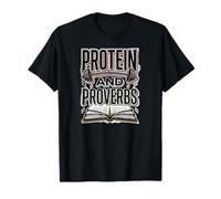 Proteínas y proverbios: Entrenamiento con proteínas, sabiduría, Libros, Libros, Gimnasio Camiseta
