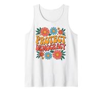 Proteja la Democracia: Retro, Vintage, patriótico, Pro democrático Camiseta sin Mangas